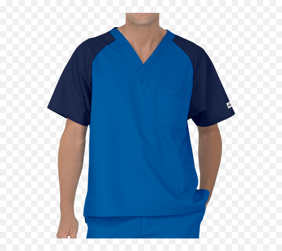 Best Buy Mens Color Block Scrub Top - Uniformes Medicos Modernos Hombre Emoji,Nurse Uniform Color And Emotion