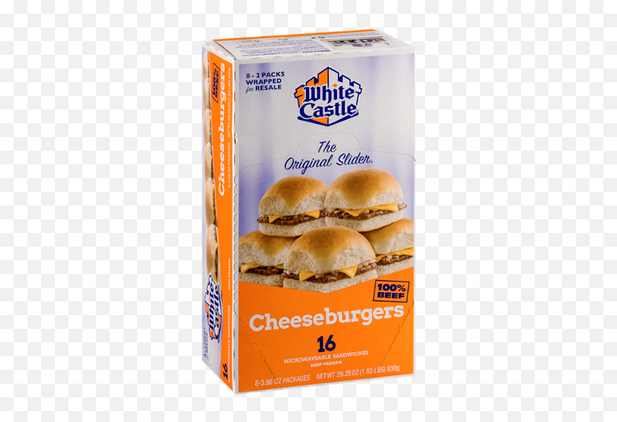 White Castle The Original Slider Cheeseburgers - 16 Ct White Castle Cheeseburger Box Emoji,Steam Sandwich Emoticon