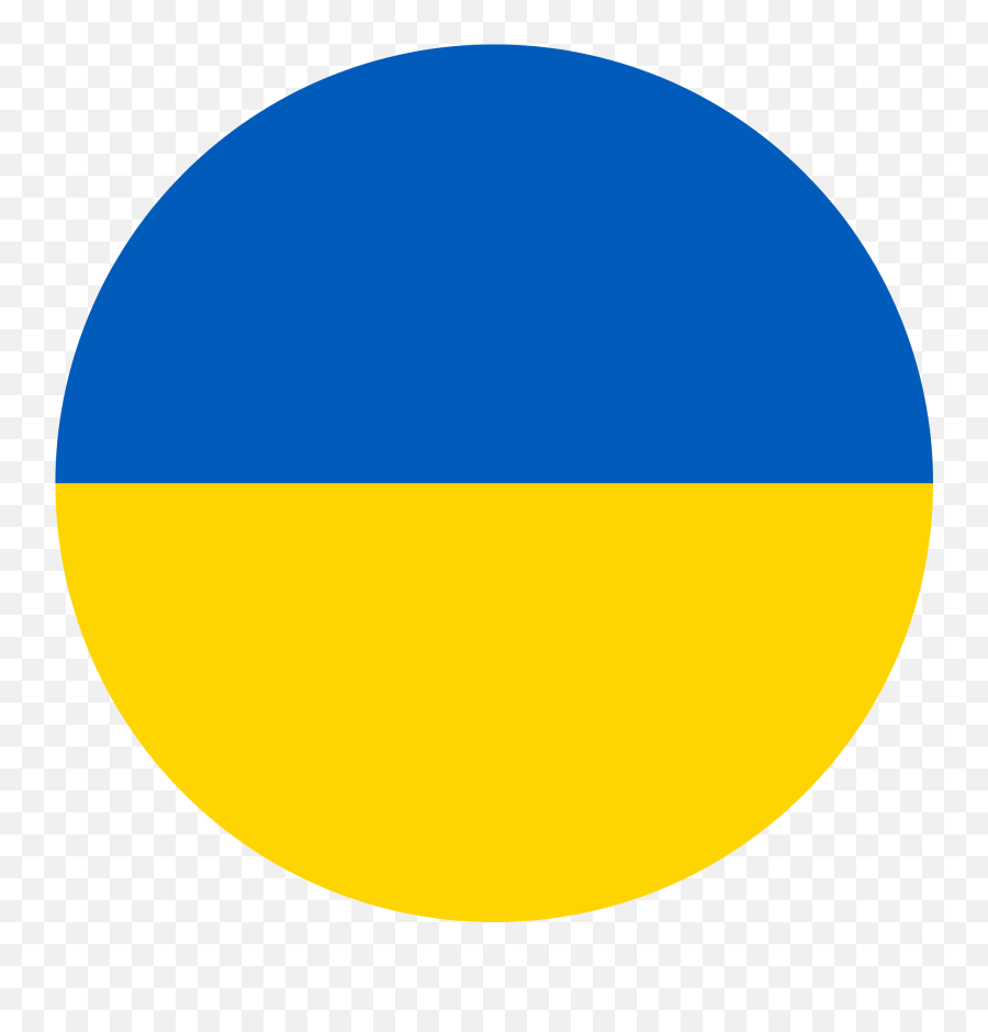 Ukraine Flag Emoji - Ukraine Flag Circle Png,Ulraine Flag Emoji