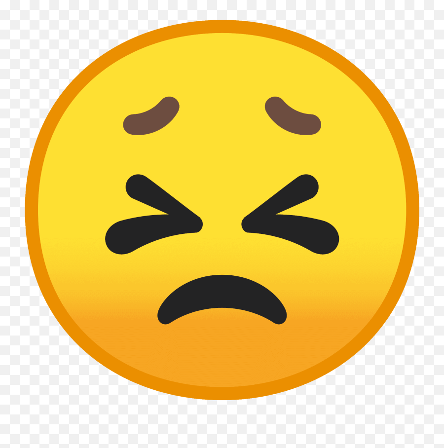 Persevering Face Icon Noto Emoji Smileys Iconset Google - Persevering Google Emoji,Kids Cartoon Shushing Emojis