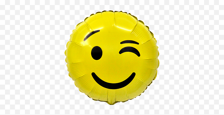 Emoji Zwinker Ballon - Wide Grin,Ballon Emoticon