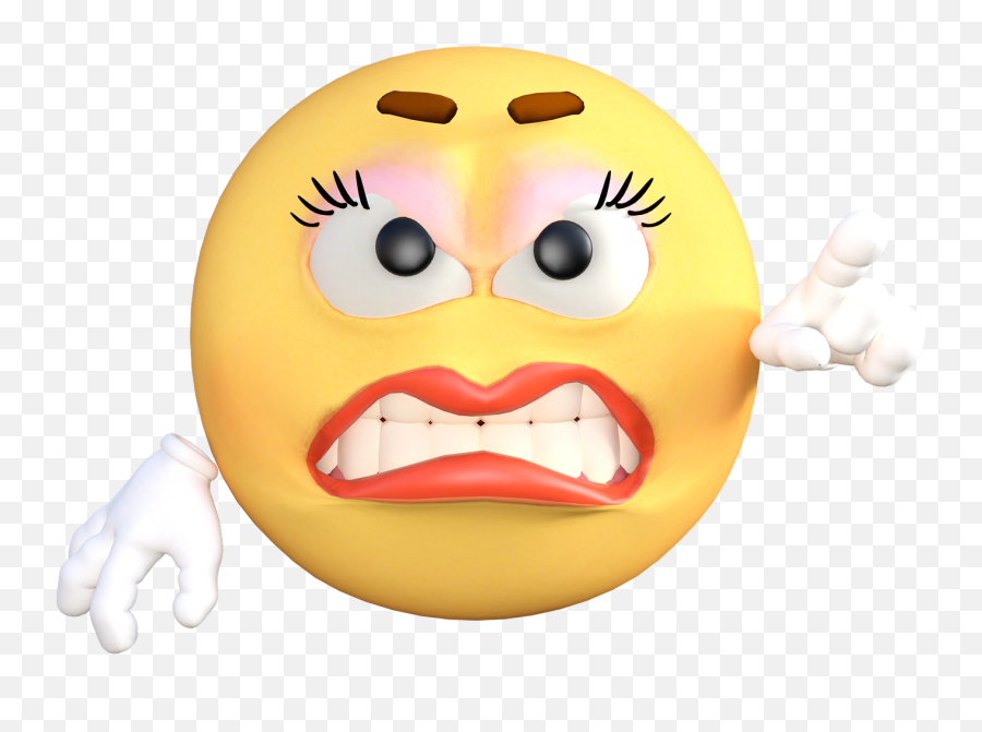 Femal Girl Emoji Hd Png Transparent - Funny Angry Emoji Png,Girl Smiley Face Emoticons Clipart