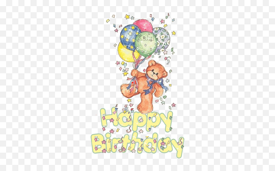 Occasional Pictures Images Graphics Comments Scraps - Animated Happy Birthday Teddy Bear Gif Emoji,Happy Birthday Emoticons