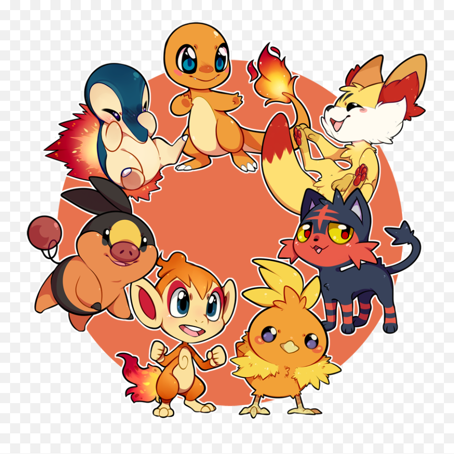 Fire Pokemon Litten Sticker - Fire Starters Pokemon Emoji,Charmander Emojis