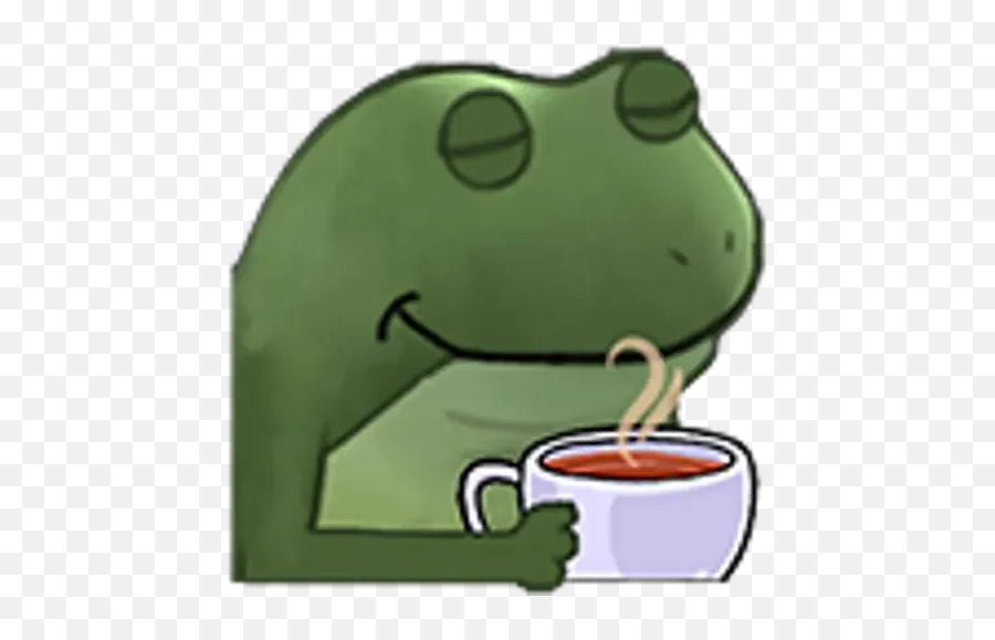 Frog 1 - Serveware Emoji,Frog And Coffee Emoji