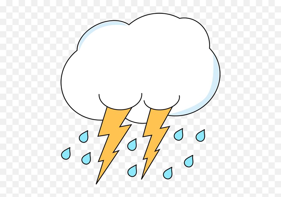 Lightning And Rain Cloud Weather Words Clip Art English - Imagenes De Tormenta Electrica Para Colorear Emoji,Smoke Cloud Emoji