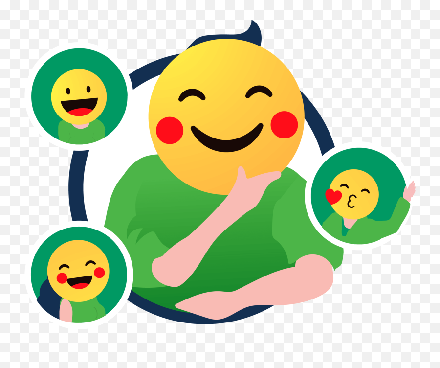 Michat - Free Chat App Meet People Online U0026 Nearby Happy Emoji,Aku Emoji