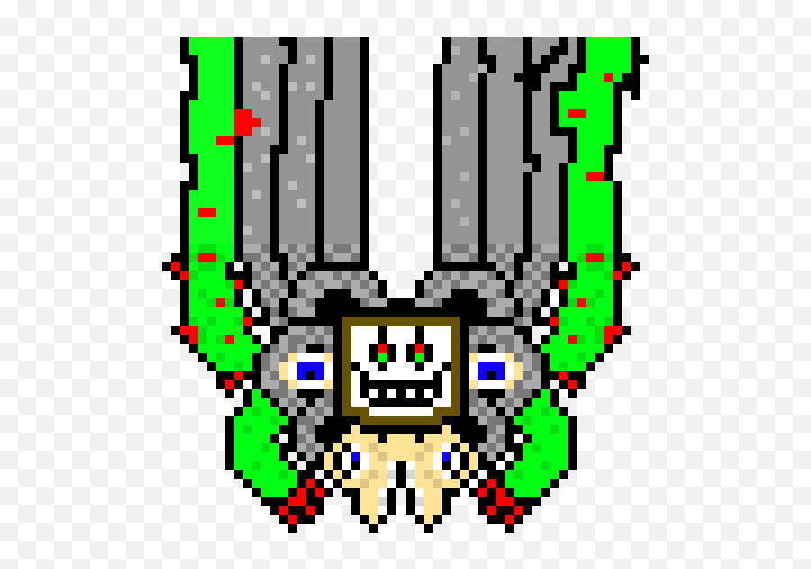 Pixel Art Gallery - Omega Flowey Pixel Art Grid Emoji,Flowey Emoticon Text