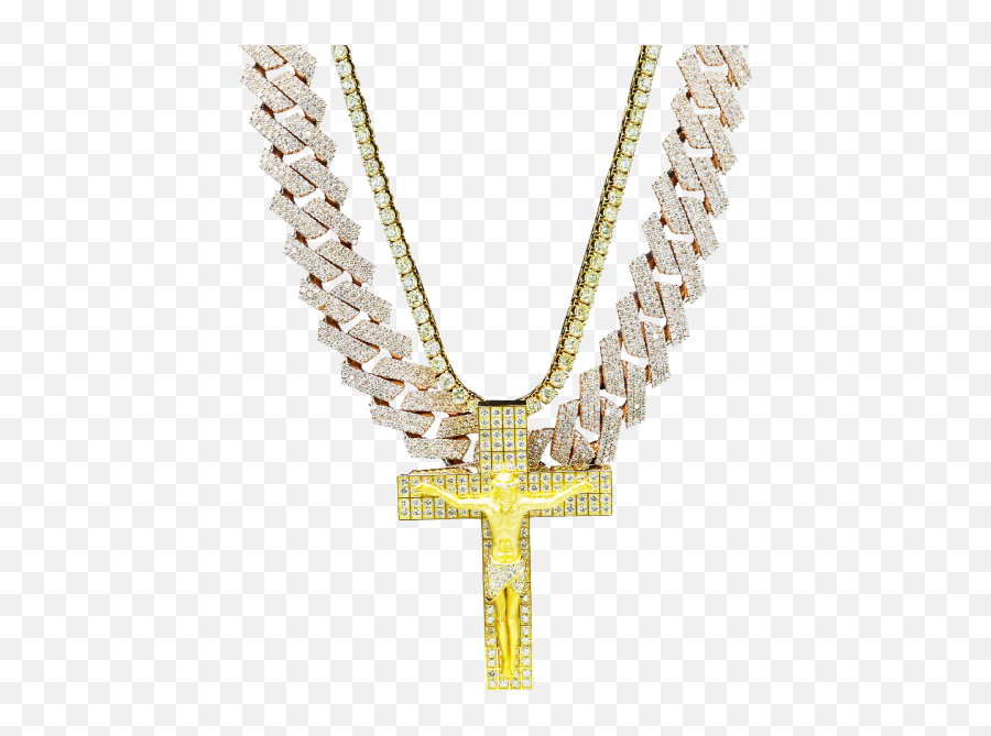 Exotic Diamonds - Christian Cross Emoji,100 Emoji Chain