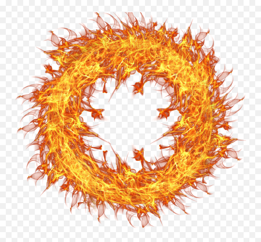 Fire Flame Circle Transparent Png Image - Circle With Fire Cerkel Of Flames Png Emoji,Fire Emoji Transparent Background