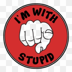 Iu0027m With Stupid New Twist On Classic Funny T - Shirt Emoji,Emoji For Stupidity
