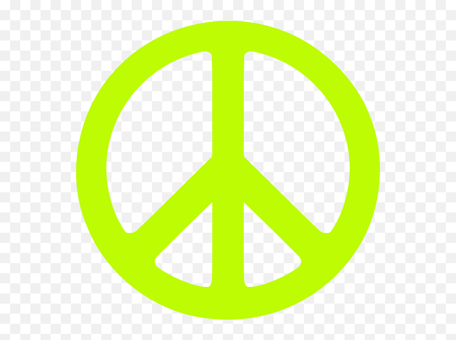 Neon Clipart Peace Sign - Green Peace Sign Png Download Neon Green Peace Sign Emoji,Peace Symbol Emoji