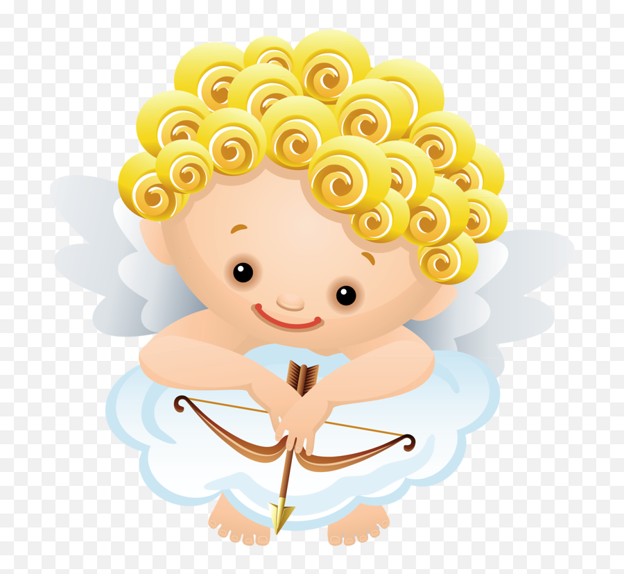 Clip Art - Valentine Angel Clipart Emoji,Emoji Angelito