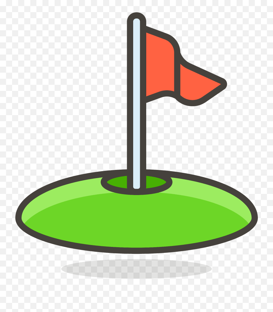 Flag In Hole Emoji Clipart,Hole Emoji