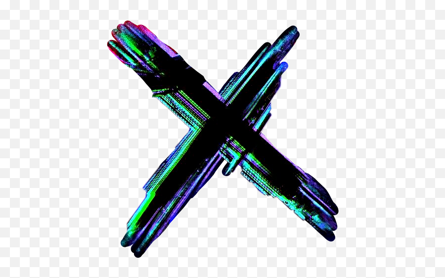 X Letter Mark Neon Sticker By Kimmytasset - Vertical Emoji,X Mark Emoji
