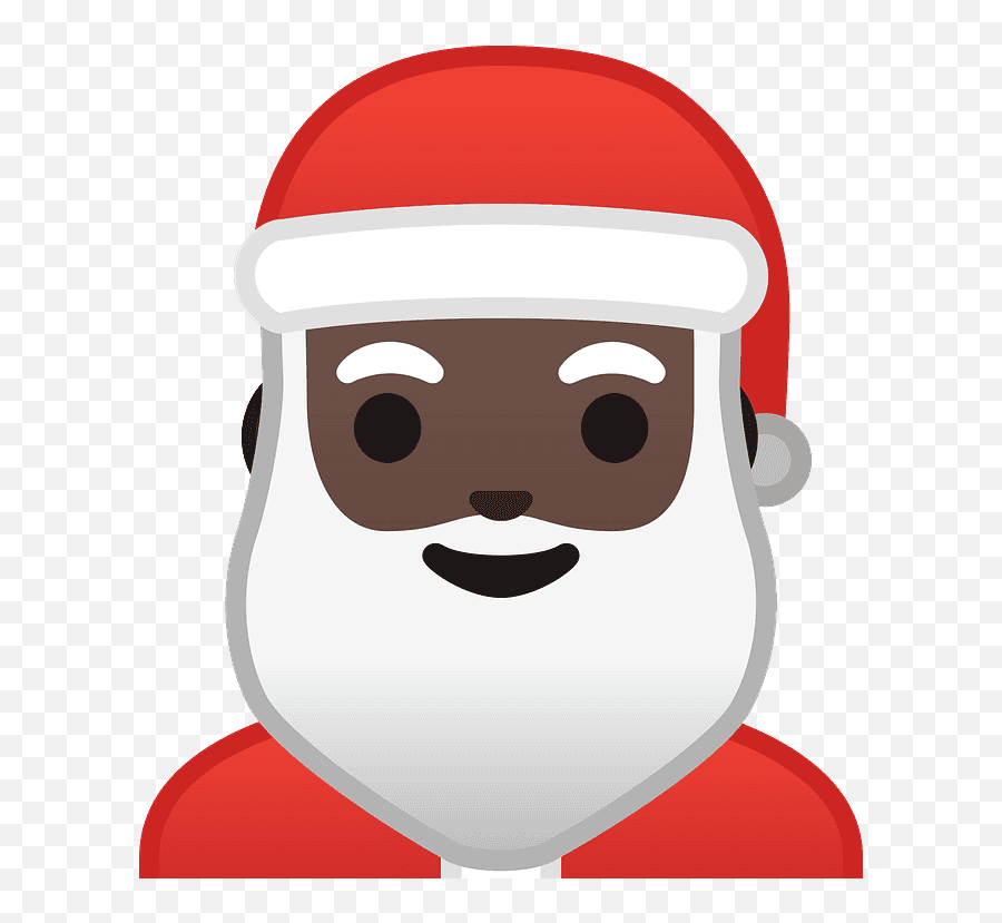 Noto Emoji Pie 1f385 1f3ff - Emojis De Natal Clipart Full Black Santa Emoji Png,Ninja Emoji