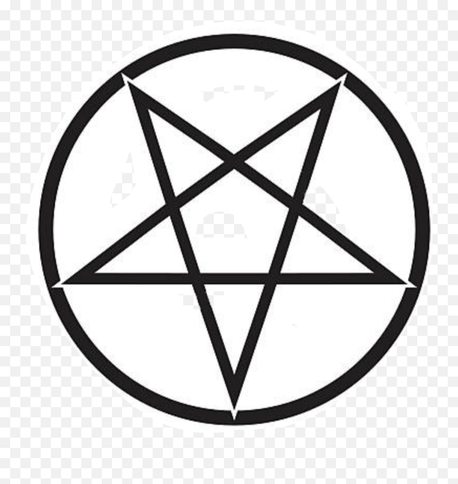 Satanic Baphomet Lucifer Sticker - Pentagram Drawing Emoji,Emoji Pentagrama