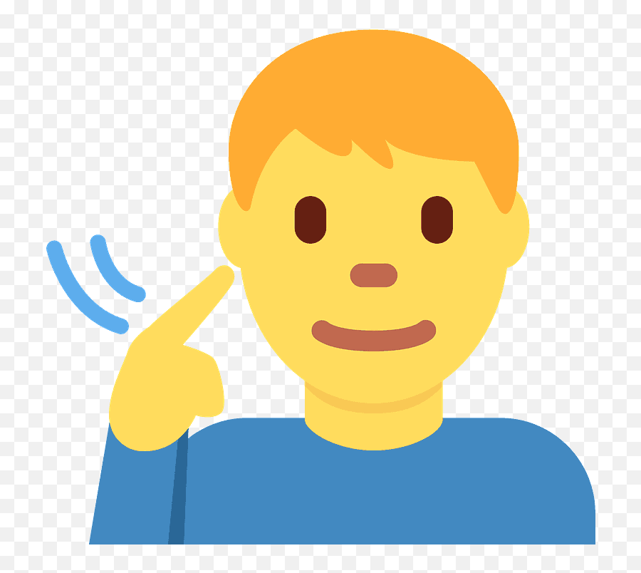 U200d Deaf Man Emoji - Deaf Clipart,What Ia An Emoji