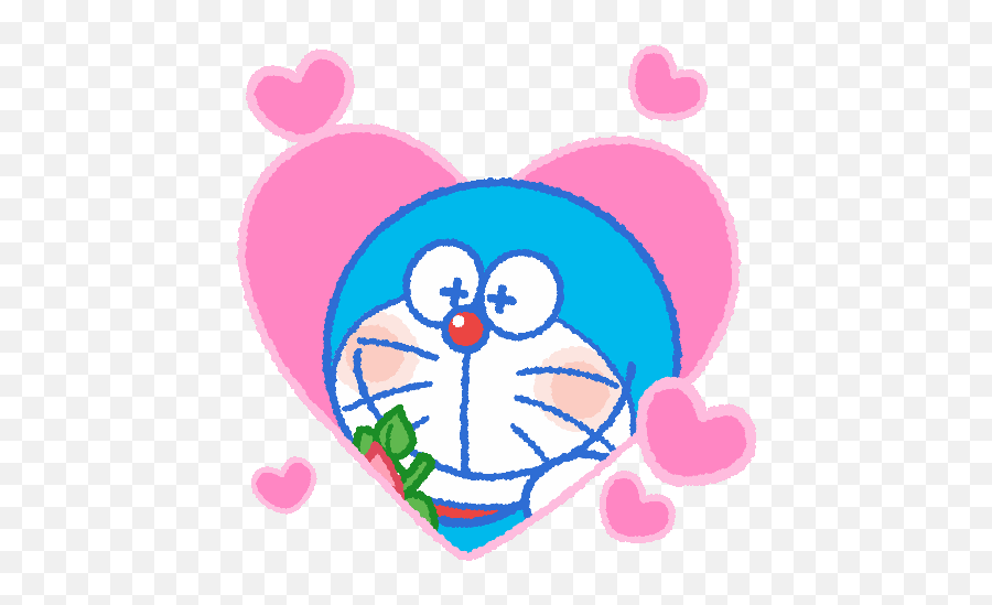 Doraemon Gif Background - Girly Emoji,Kakao Emoticon Meaning