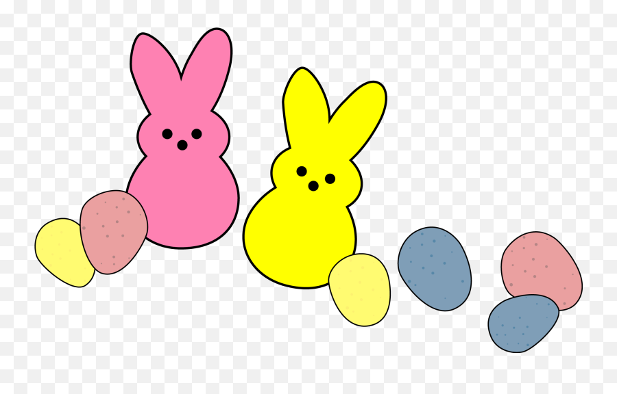 Pawprint Clipart Easter Bunny Pawprint Easter Bunny - Transparent Easter Candy Clipart Emoji,Mouse Bunny Bear Emoji