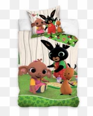 Bing Bunny Bing Bunny Single Duvet - Bing Dekbedovertrek Emoji,Panda Emoji Pillow