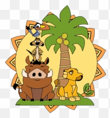The Lion King Group Clip Art Disney Clip Art Galore - Round Sticker Lion King Emoji,Lion King Rafiki Emotion