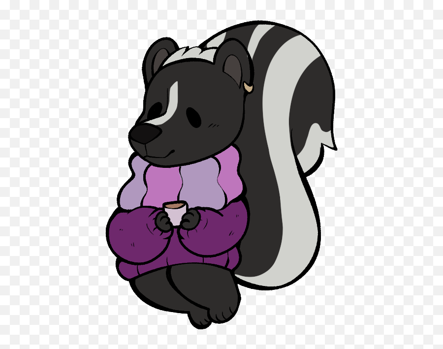 Cozy Skunk - Animal Figure Emoji,New Emojis Skunk