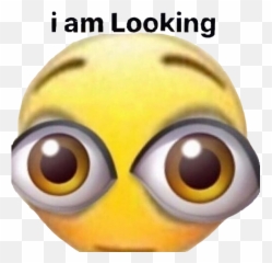 Heslooking Sticker - Can See Emoji Meme,Bug-eyed Emoticon