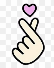 Hand - Blackpink Clipart Emoji,Korean Finger Heart Emoticon