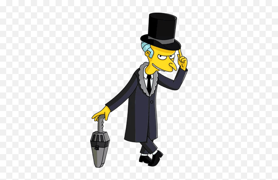 The Simpsons - Simpsons Christmas Mr Burns Emoji,