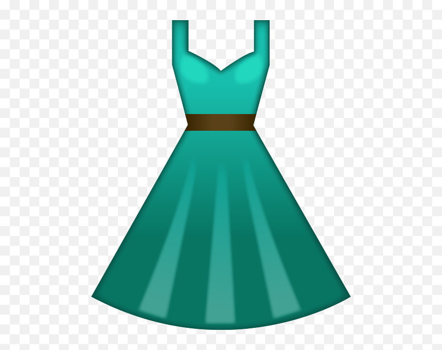 Download Green Dress Emoji Icon Emoji Island - Dress Emoji,Nervous Emoji