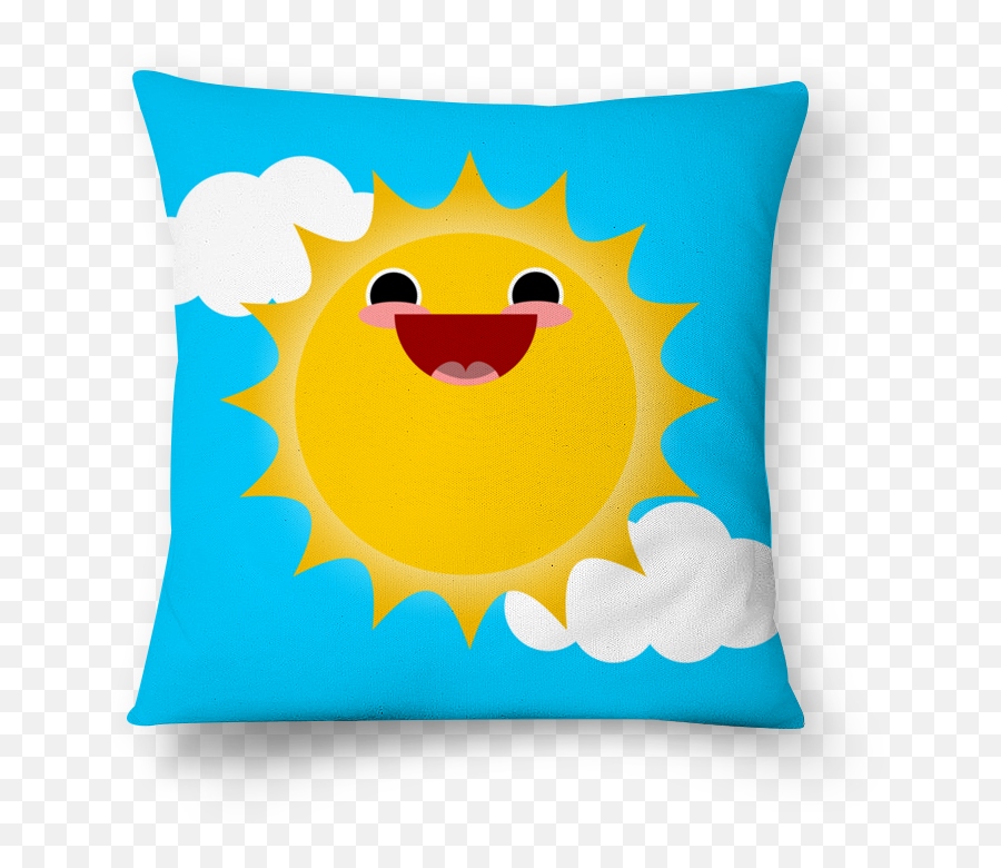 Download Hd Almofada Happy Sun De Bode - Happy Emoji,Almofadas De Emoticons