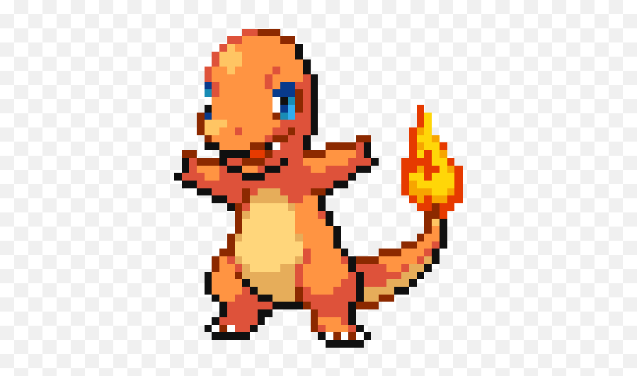 Pokemon Fire Red Charmander Sprite - Transparent Charmander Sprite Gif Emoji,Charmander Emojis