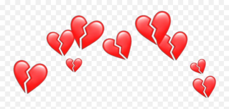 Freetoeditemoji Heart Crown Brokenheart Heartcrown - Broken Heart Crown Png,Yellow Heart Emoji