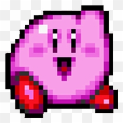 Kirby - Sprites Pixel Art Kirby Emoji,Buff Bunny Emoticon