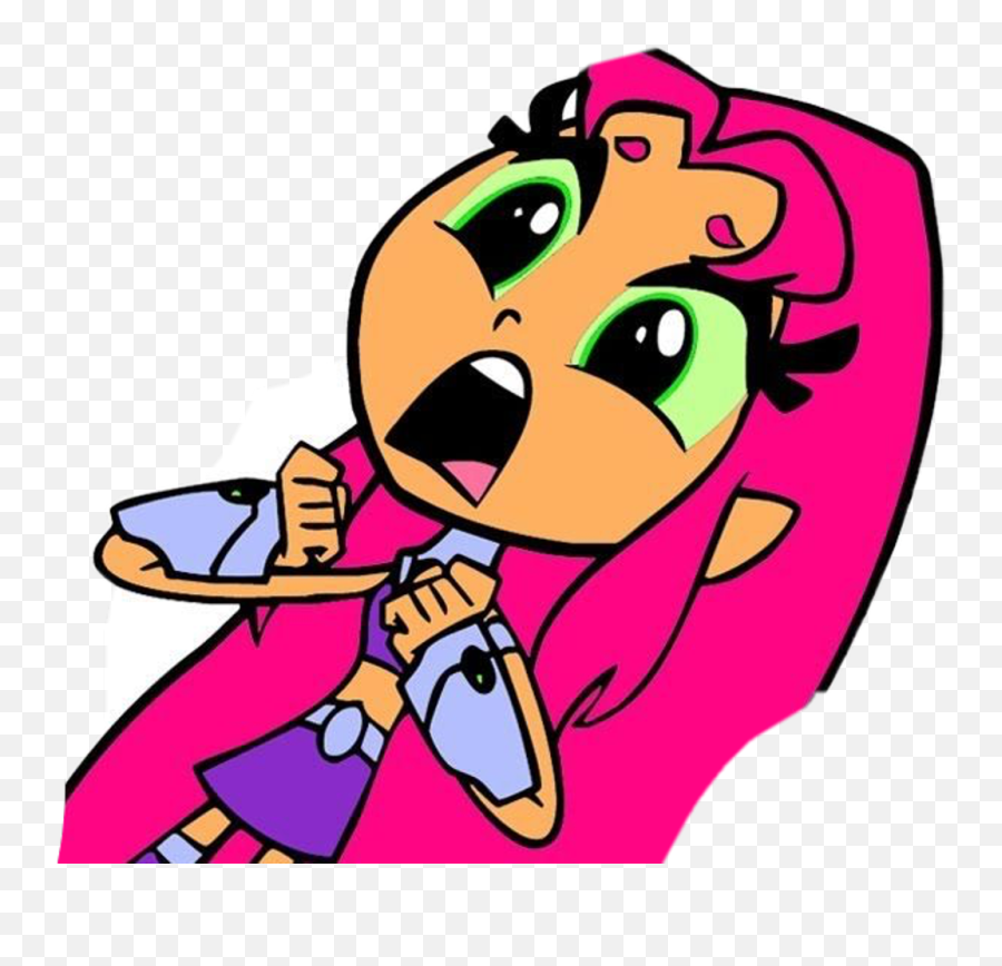 Teen Titans Go Starfire And Robin Teenage - Starfite Teen Titans Go Emoji,Teen Titans Ravens Emotions Episode