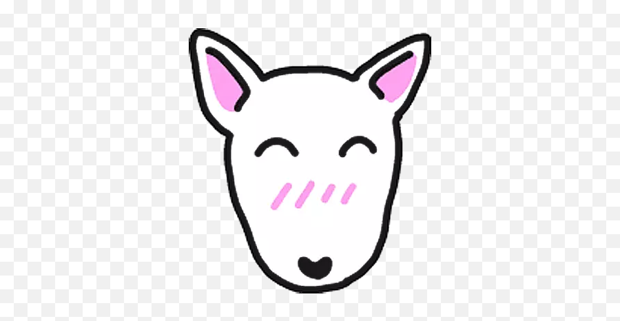 Bull Terrier - Dot Emoji,Bull Terrier Emoticons