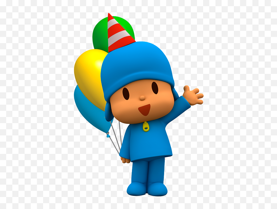 Download Party Birthday Pocoyo Cartoon Free Png Hq Clipart Emoji,Animated Emoticon Birthday Party