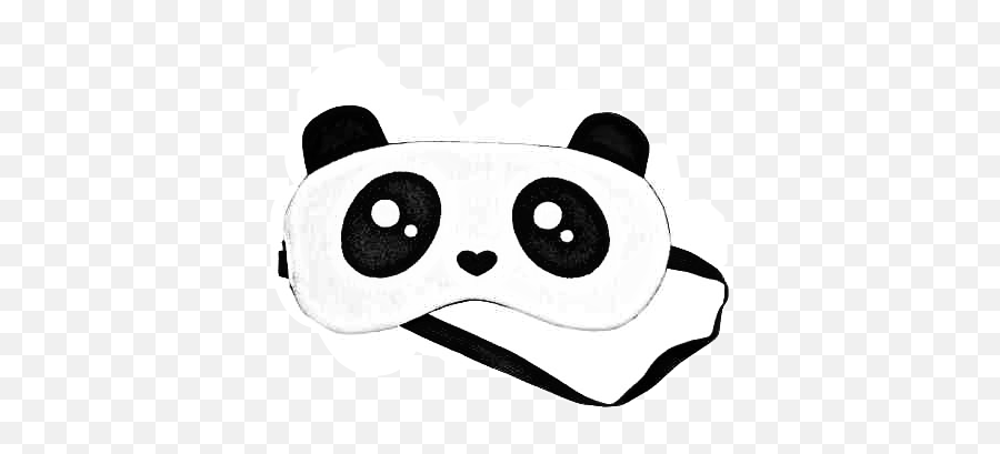 Sleeping Mask Sticker Challenge On Picsart - Maska Na Spaní Panda Emoji,Mask Leaves Emoji