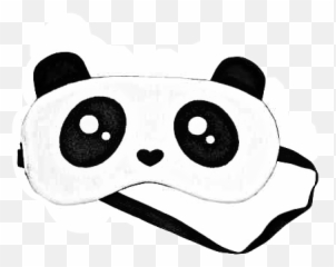 Sleeping Mask Sticker Challenge On Picsart - Maska Na Spaní Panda Emoji,Mask Leaves Emoji