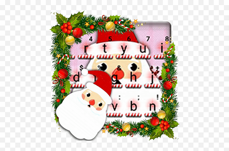 2021 Kawaii Christmas Keyboard Theme Pc Android App - Santa Claus Emoji,Best Emoji Keyboard For Galaxy S5
