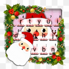 2021 Kawaii Christmas Keyboard Theme Pc Android App - Santa Claus Emoji,Best Emoji Keyboard For Galaxy S5