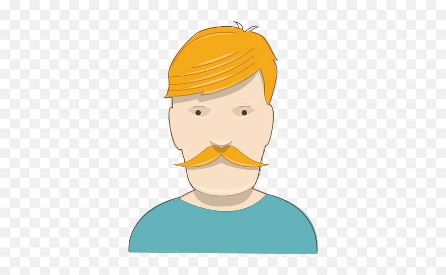 Yellow Hair Mustache Man Transparent Png U0026 Svg Vector Emoji,Man Mustache Emoji