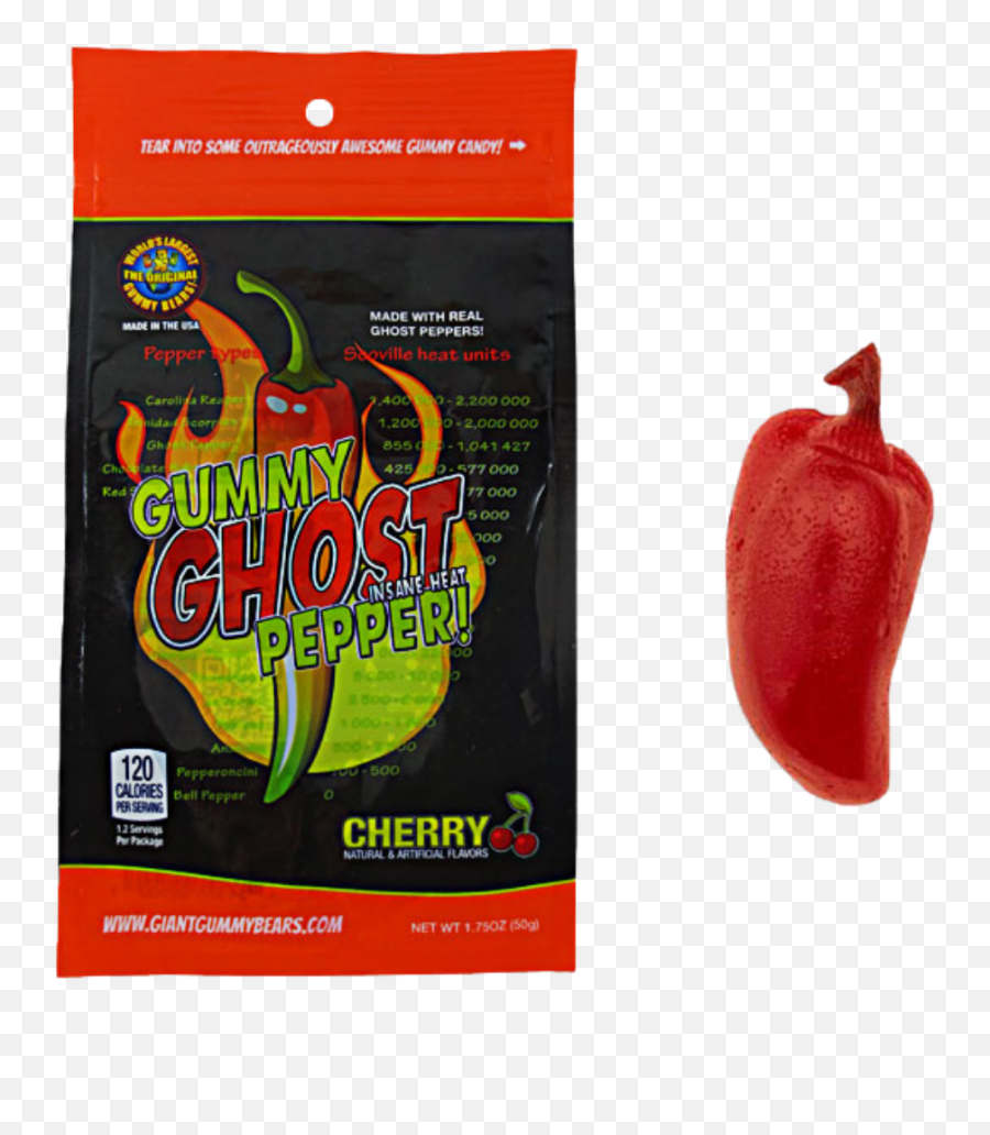 Gummy Ghost Pepper Emoji,Hot Pepper Emoji
