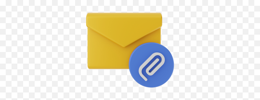 Premium Mail Attachment 3d Illustration Download In Png Emoji,Email With Bomb Emoji