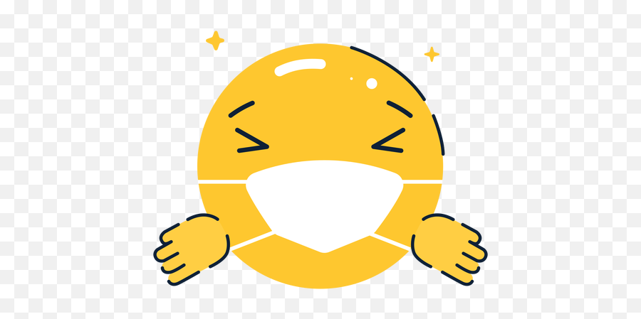 Emoji Hugging With Facemask Flat - Transparent Png U0026 Svg Emoji Lavado De Manos,Embarrassed Emoji Png