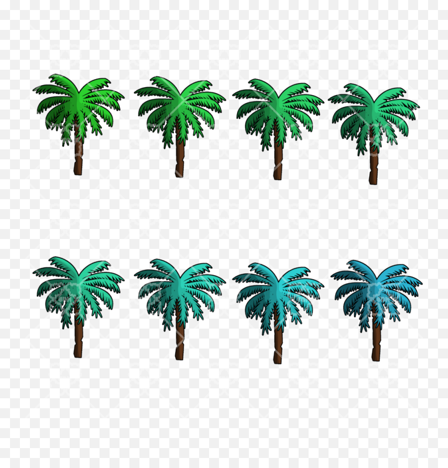 Sample File - Palm Tree Game Sprite Full Size Png Download Palm Tree Sprite Pixel Emoji,Palm Tree Emoji