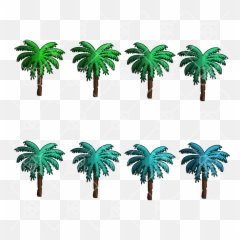 Sample File - Palm Tree Game Sprite Full Size Png Download Palm Tree Sprite Pixel Emoji,Palm Tree Emoji