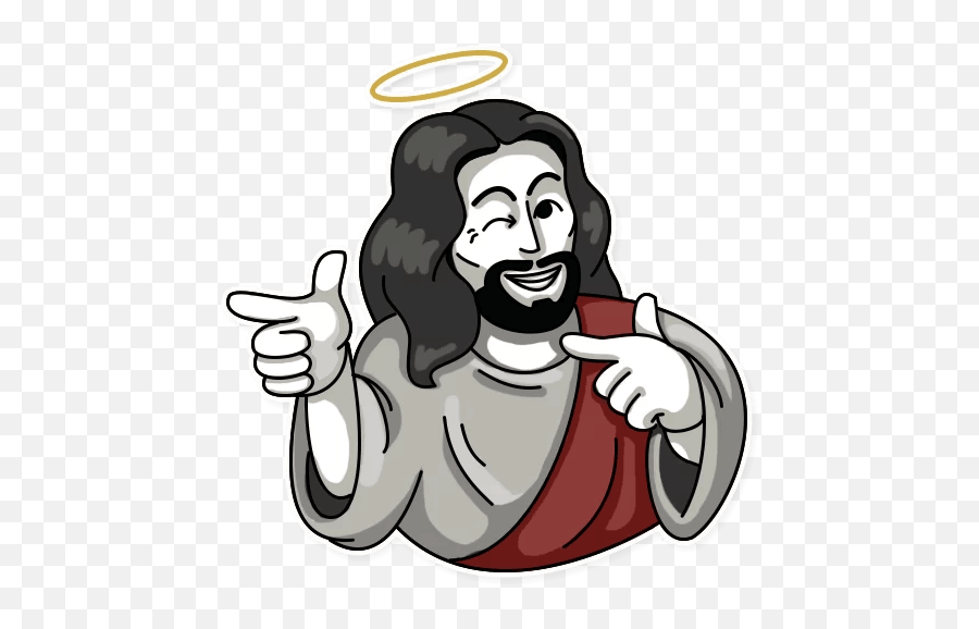 Pin På Smiley - Sticker Jesus Emoji,Chistes Whatsapp Emoticons