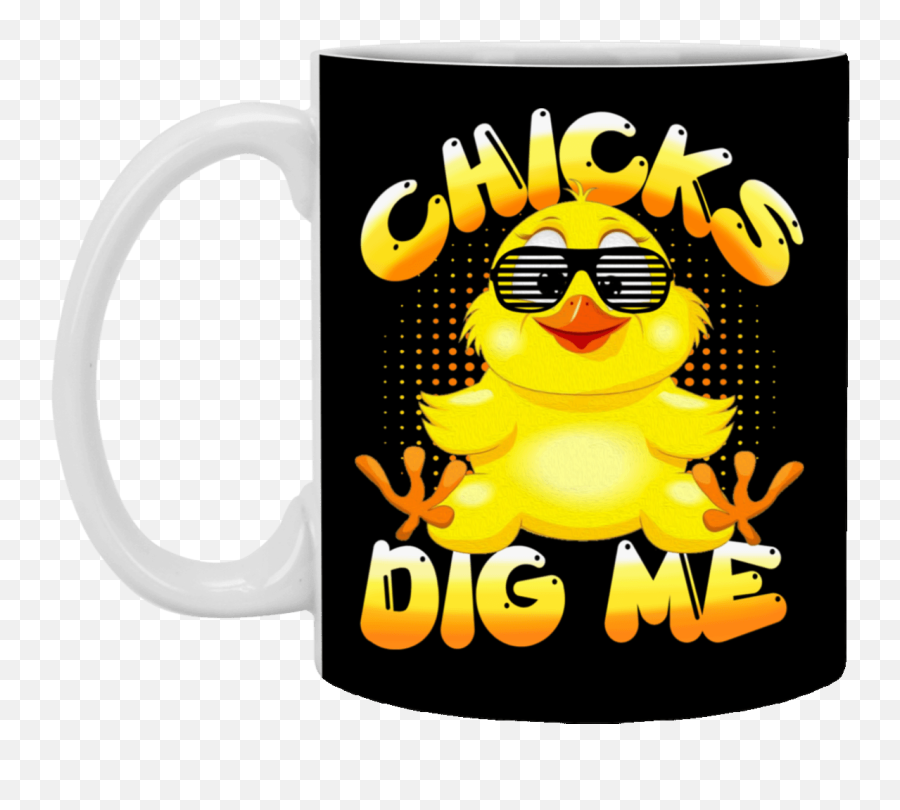 Funny Movie Mug Chicks Dig Me Ceramic Coffee Mug - Funny Magic Mug Emoji,Magic Emoticon